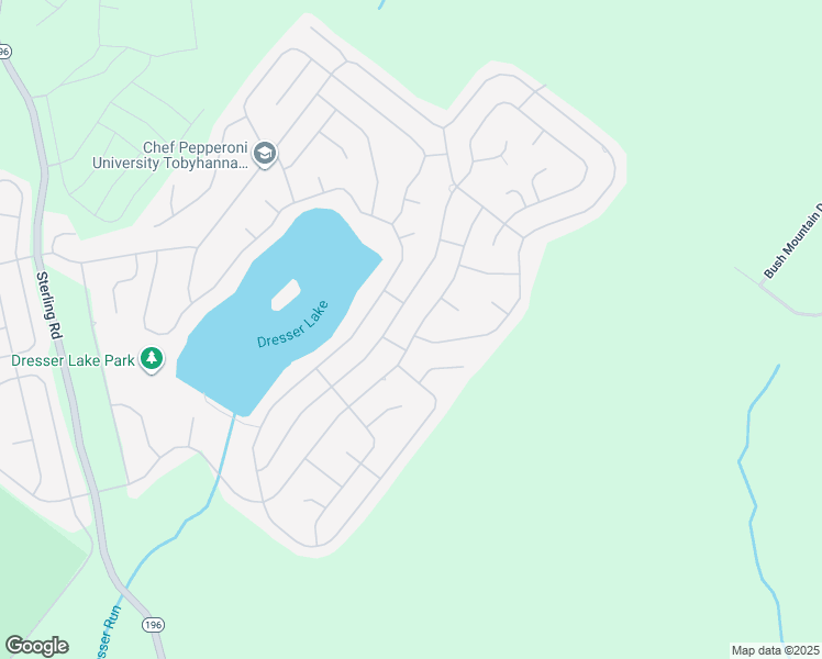 map of restaurants, bars, coffee shops, grocery stores, and more near 1095 Knollwood Drive in Tobyhanna