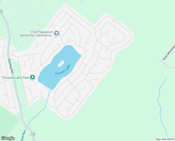 map of restaurants, bars, coffee shops, grocery stores, and more near 1095 Knollwood Drive in Tobyhanna