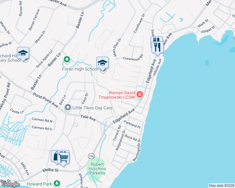 map of restaurants, bars, coffee shops, grocery stores, and more near 67 Stevens St in Milford