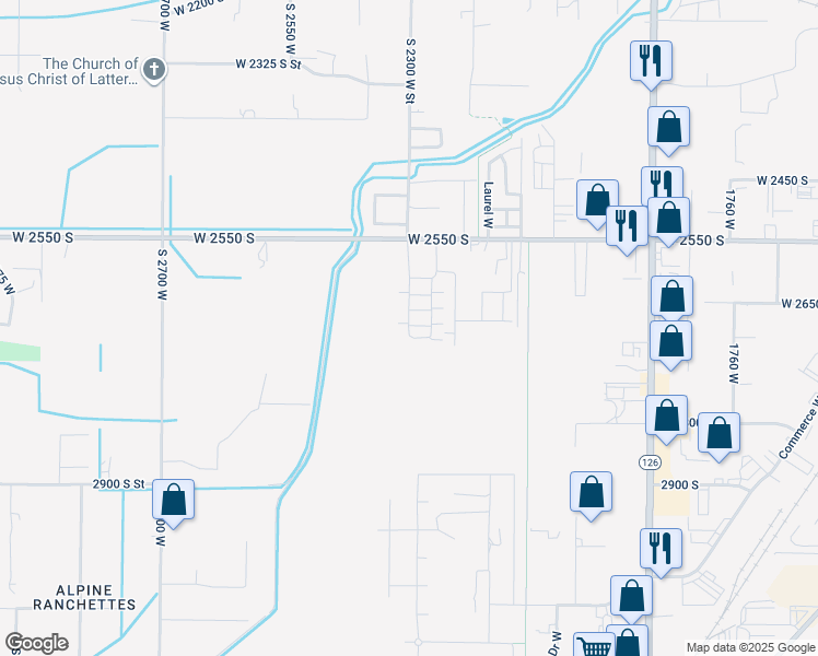 map of restaurants, bars, coffee shops, grocery stores, and more near 2631 South 2300 West Street in West Haven