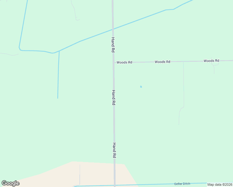 map of restaurants, bars, coffee shops, grocery stores, and more near 14536 Hand Road in Fort Wayne