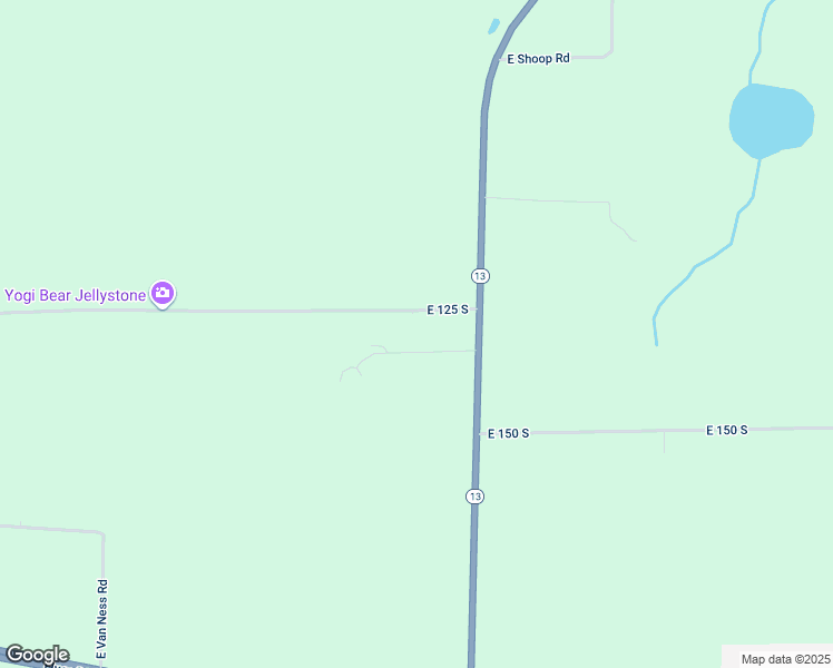 map of restaurants, bars, coffee shops, grocery stores, and more near 7143 East 125 South in Pierceton