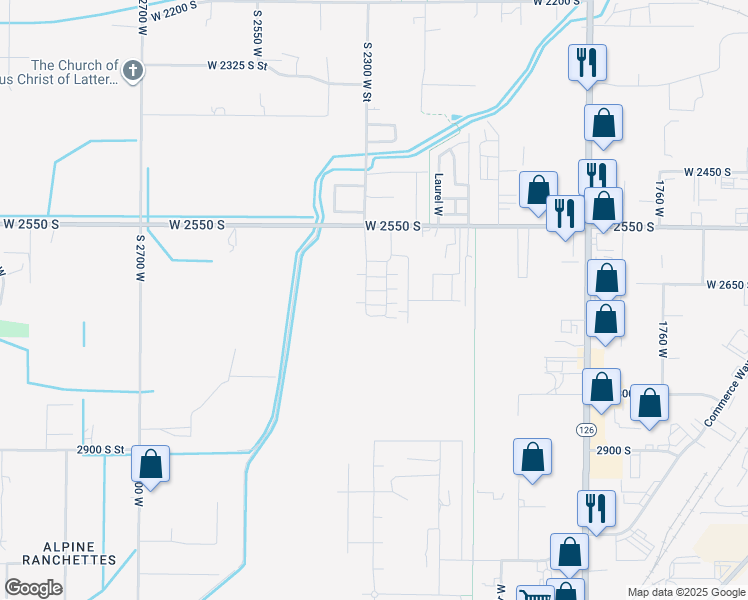 map of restaurants, bars, coffee shops, grocery stores, and more near 2273 2710 South in West Haven