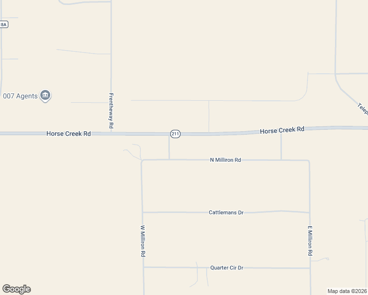 map of restaurants, bars, coffee shops, grocery stores, and more near 10817 Horse Creek Lane in Cheyenne