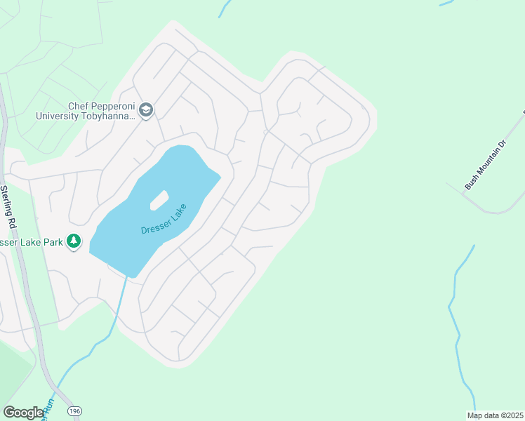 map of restaurants, bars, coffee shops, grocery stores, and more near 1367 Kodiak Terrace in Tobyhanna