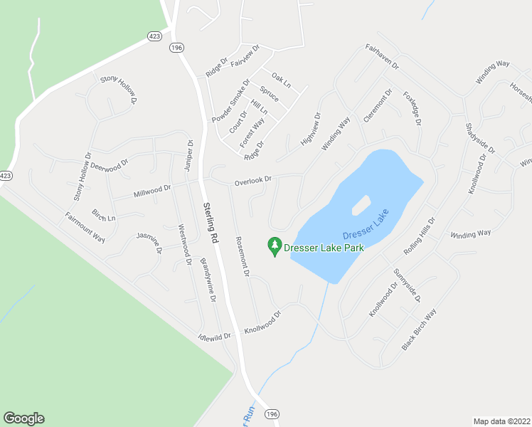map of restaurants, bars, coffee shops, grocery stores, and more near 2593 Waterfront Drive in Tobyhanna