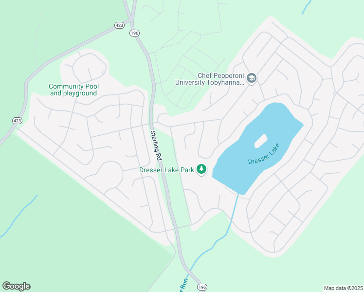 map of restaurants, bars, coffee shops, grocery stores, and more near 2039 Skyview Terrace in Tobyhanna
