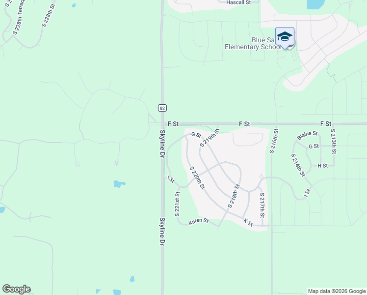 map of restaurants, bars, coffee shops, grocery stores, and more near 4202 South 220th Street in Omaha