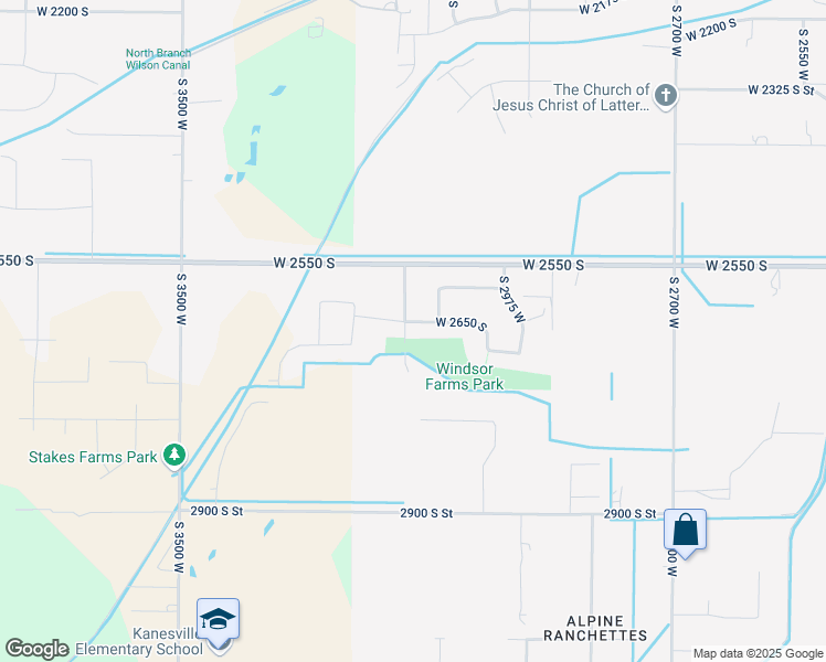 map of restaurants, bars, coffee shops, grocery stores, and more near 2627 South 3075 West in West Haven