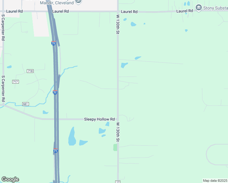 map of restaurants, bars, coffee shops, grocery stores, and more near 2116 West 130th Street in Brunswick
