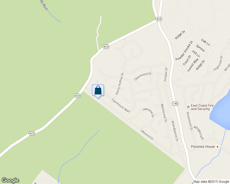 map of restaurants, bars, coffee shops, grocery stores, and more near 9610 Stony Hollow Drive in Tobyhanna