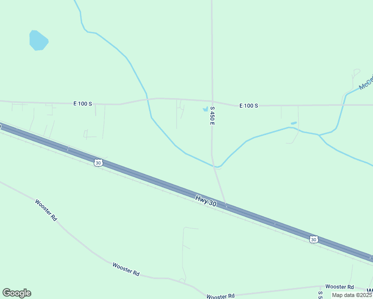 map of restaurants, bars, coffee shops, grocery stores, and more near 1175 South 450 East in Pierceton