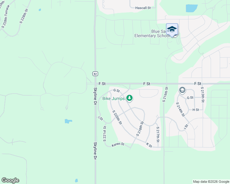 map of restaurants, bars, coffee shops, grocery stores, and more near 4202 South 220th Street in Omaha