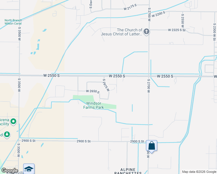 map of restaurants, bars, coffee shops, grocery stores, and more near 2632 South 2975 West in West Haven