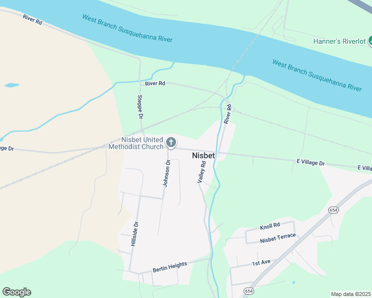 map of restaurants, bars, coffee shops, grocery stores, and more near 54 West Village Drive in Williamsport