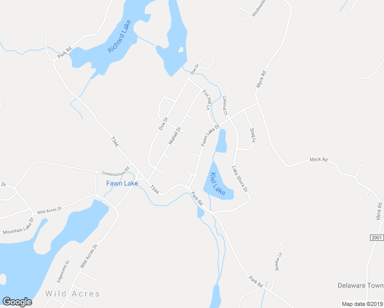 map of restaurants, bars, coffee shops, grocery stores, and more near Chipmunk Court in Dingmans Ferry