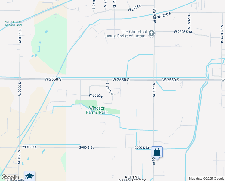 map of restaurants, bars, coffee shops, grocery stores, and more near 2632 South 2975 West in West Haven