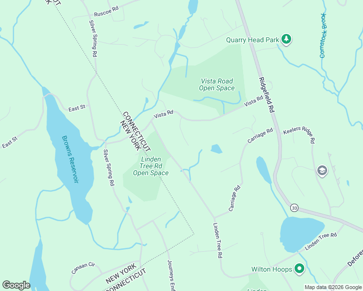map of restaurants, bars, coffee shops, grocery stores, and more near 266 Linden Tree Road in Wilton