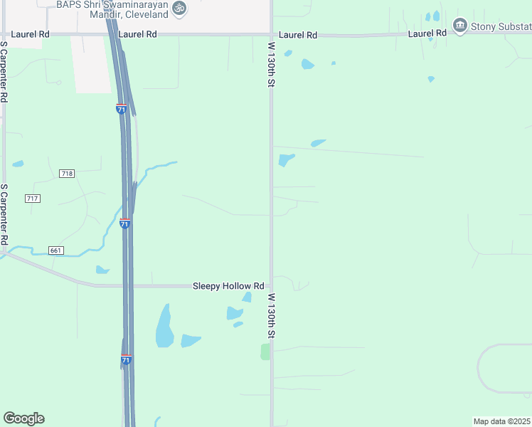 map of restaurants, bars, coffee shops, grocery stores, and more near 2116 West 130th Street in Brunswick