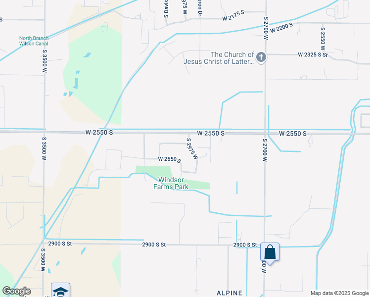 map of restaurants, bars, coffee shops, grocery stores, and more near 2989 West 2600 South in West Haven