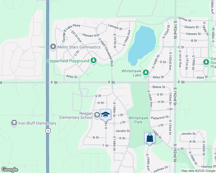 map of restaurants, bars, coffee shops, grocery stores, and more near 4125 South 199th Circle in Omaha