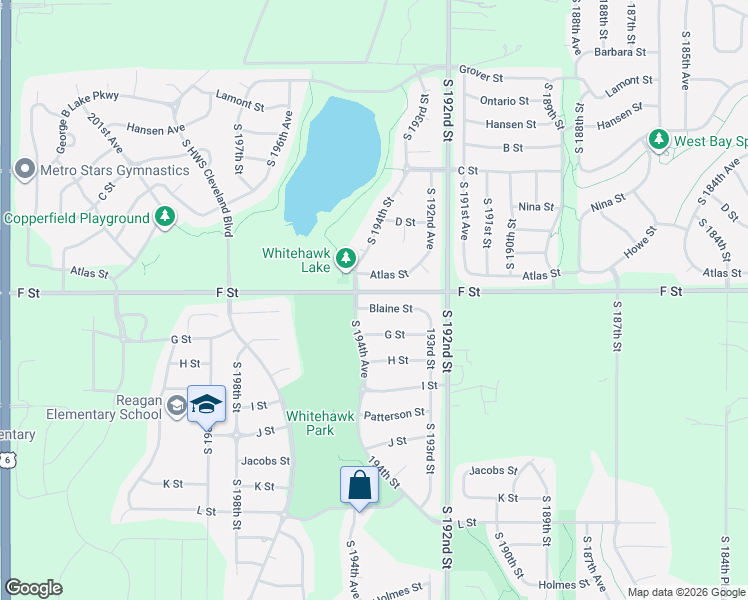 map of restaurants, bars, coffee shops, grocery stores, and more near 19369 Blaine Street in Omaha