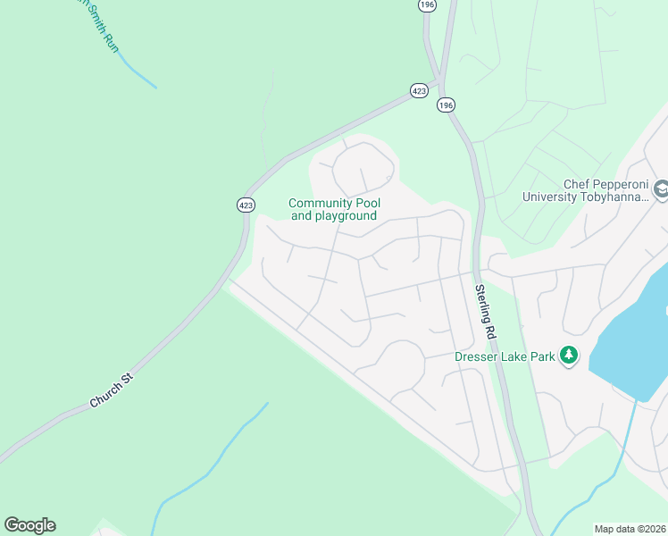 map of restaurants, bars, coffee shops, grocery stores, and more near 9745 Leona Terrace in Tobyhanna