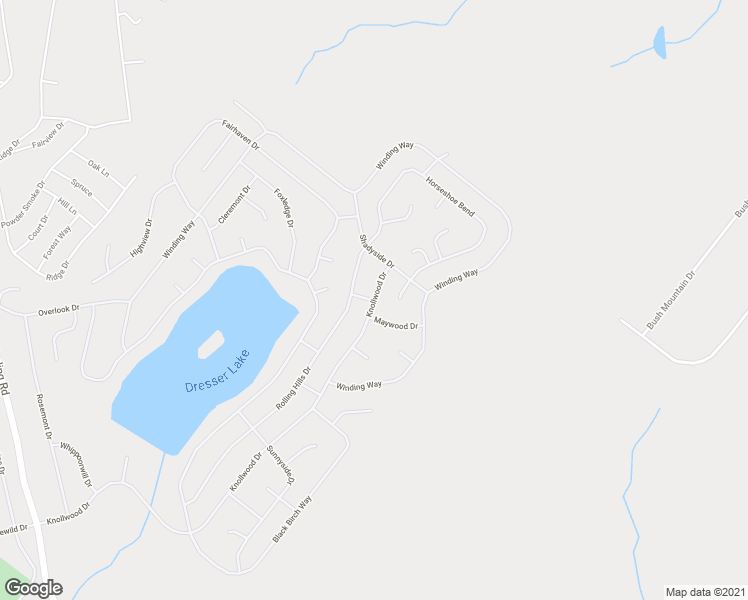map of restaurants, bars, coffee shops, grocery stores, and more near 1007 Knollwood Drive in Monroe County