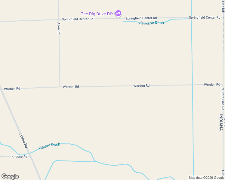 map of restaurants, bars, coffee shops, grocery stores, and more near 24801-26269 Worder Road in Harlan