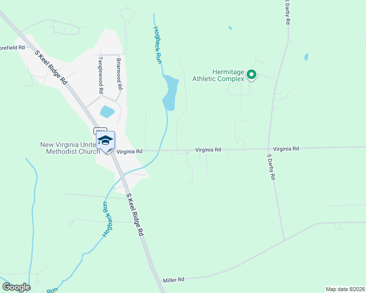 map of restaurants, bars, coffee shops, grocery stores, and more near 5177 Virginia Road in Hermitage