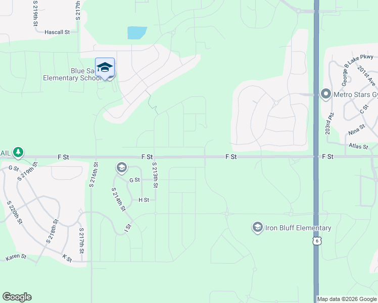 map of restaurants, bars, coffee shops, grocery stores, and more near 3923 South 213th Street in Omaha