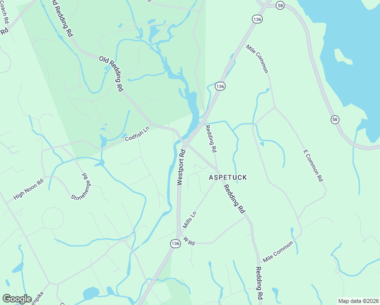 map of restaurants, bars, coffee shops, grocery stores, and more near 35 Old Redding Road in Easton