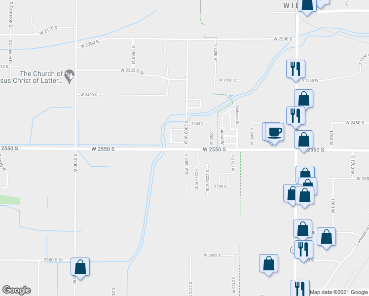 map of restaurants, bars, coffee shops, grocery stores, and more near 2449 Andover Street in West Haven