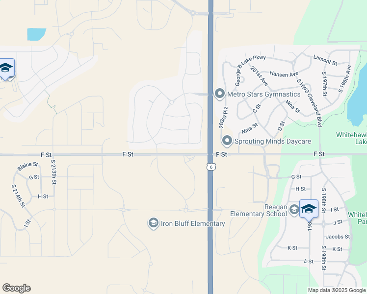 map of restaurants, bars, coffee shops, grocery stores, and more near 20509 E Street in Omaha