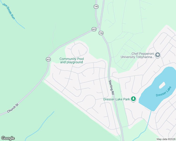 map of restaurants, bars, coffee shops, grocery stores, and more near 9822 Deerwood Terrace in Tobyhanna