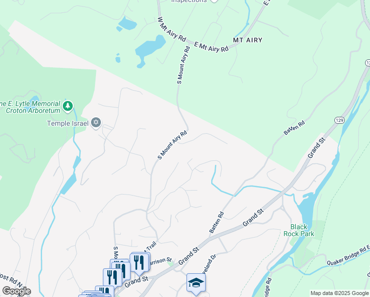 map of restaurants, bars, coffee shops, grocery stores, and more near 4 Georgia Lane in Croton-on-Hudson