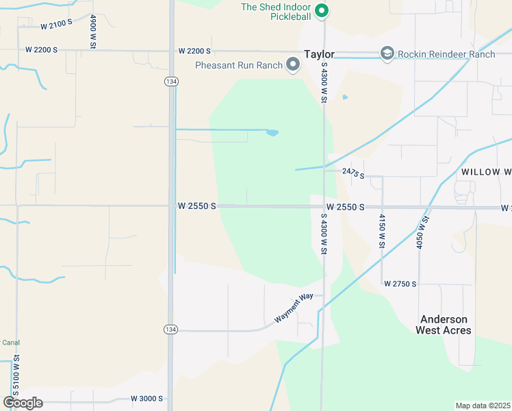 map of restaurants, bars, coffee shops, grocery stores, and more near 4477 West 2550 South in Ogden