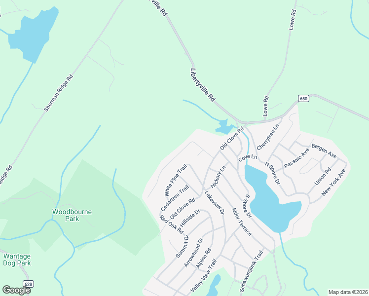 map of restaurants, bars, coffee shops, grocery stores, and more near 39 Fernwood Road in Wantage