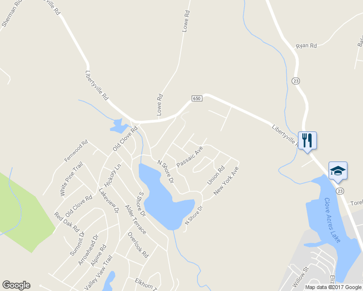 map of restaurants, bars, coffee shops, grocery stores, and more near 7 Sussex Road in Wantage