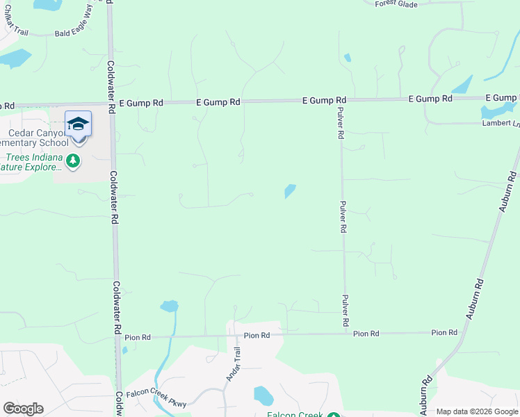 map of restaurants, bars, coffee shops, grocery stores, and more near 1318 Westerly Road in Fort Wayne