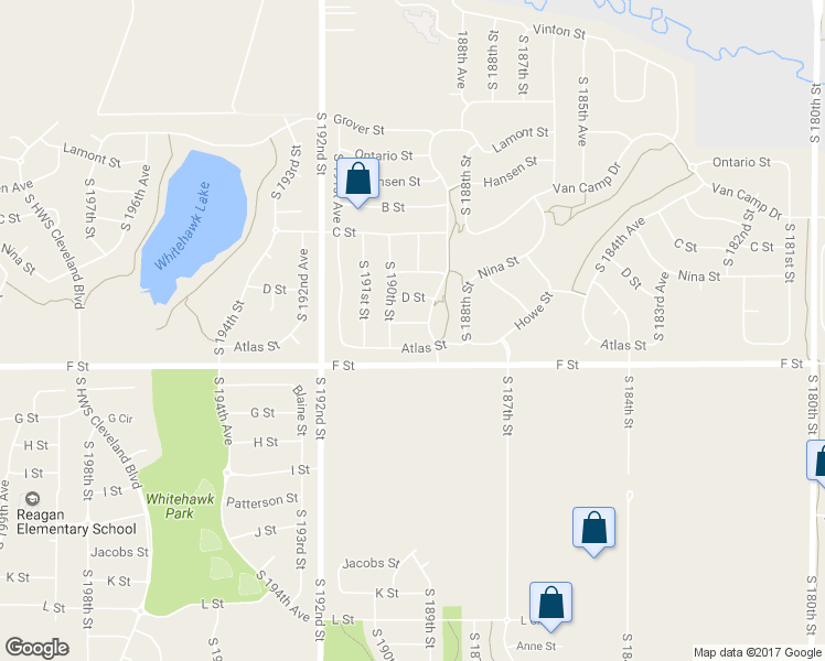 map of restaurants, bars, coffee shops, grocery stores, and more near 18911 Howe Street in Omaha