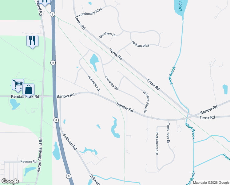 map of restaurants, bars, coffee shops, grocery stores, and more near 270 Cheshire Road in Hudson