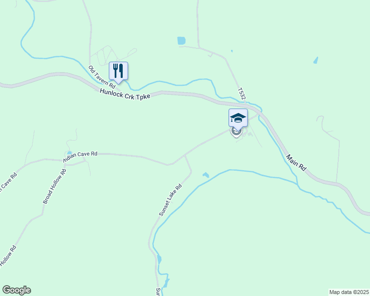 map of restaurants, bars, coffee shops, grocery stores, and more near 21 Sunset Lake Road in Shickshinny
