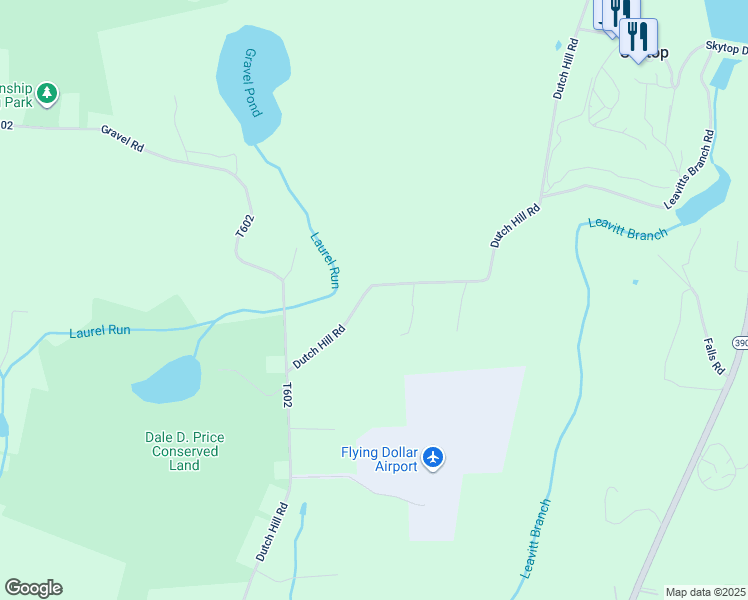 map of restaurants, bars, coffee shops, grocery stores, and more near 466 Dutch Hill Road in Monroe County