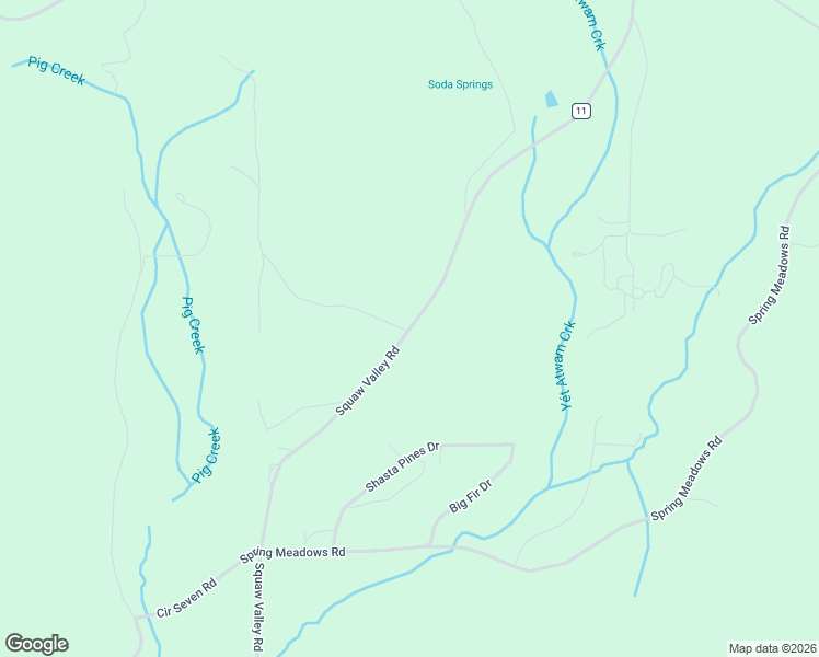 map of restaurants, bars, coffee shops, grocery stores, and more near 2955 Forest Route 11 in McCloud