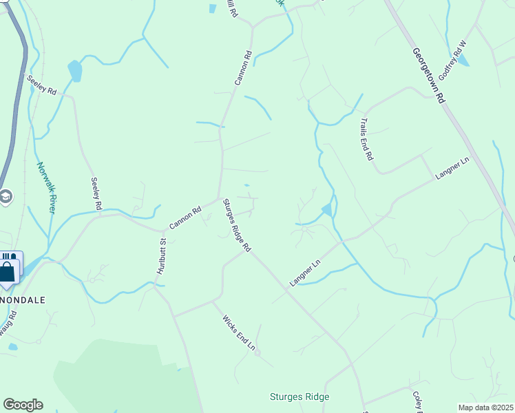 map of restaurants, bars, coffee shops, grocery stores, and more near 386 Sturges Ridge Road in Wilton