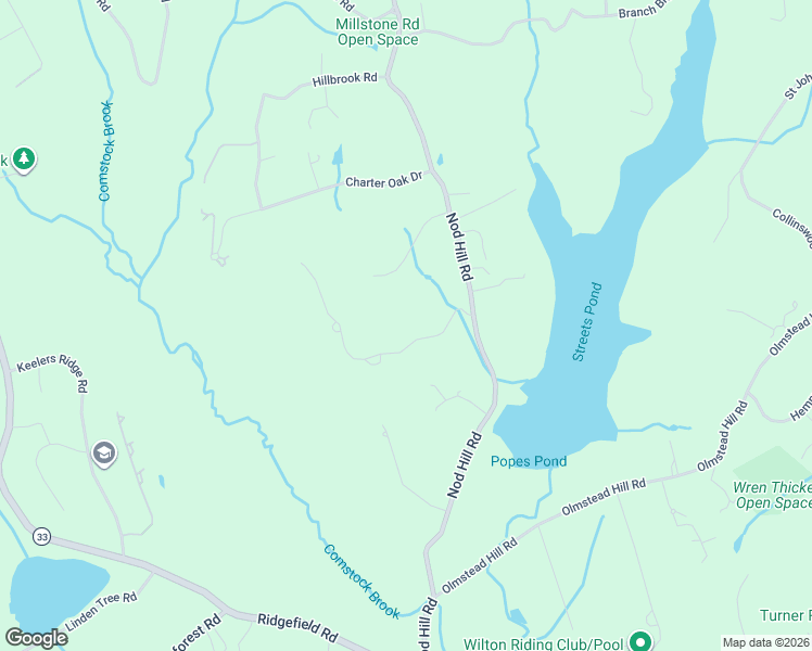 map of restaurants, bars, coffee shops, grocery stores, and more near 5 Spruce Meadow Court in Wilton
