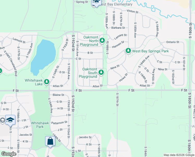 map of restaurants, bars, coffee shops, grocery stores, and more near 18906 D Street in Omaha