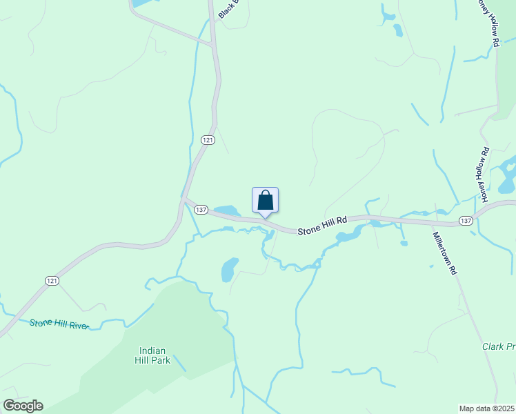 map of restaurants, bars, coffee shops, grocery stores, and more near 52 Stone Hill Road in Bedford