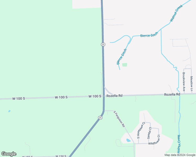 map of restaurants, bars, coffee shops, grocery stores, and more near 2246 West 100 South in Warsaw